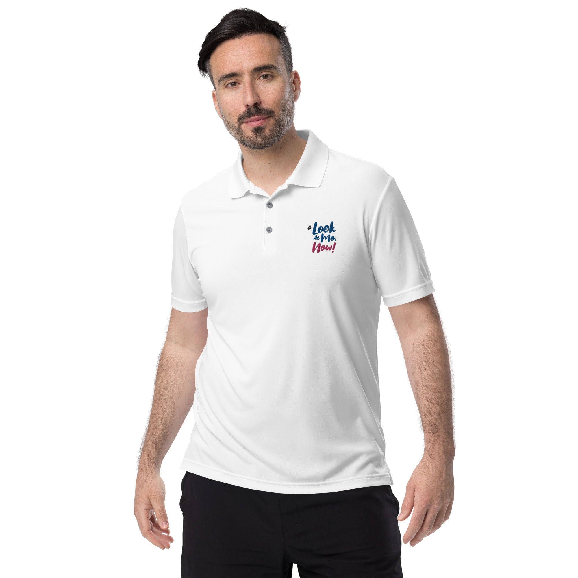 Look At Me NOW Challenge & Adidas Brand (Cobranded) Performance Polo Shirt