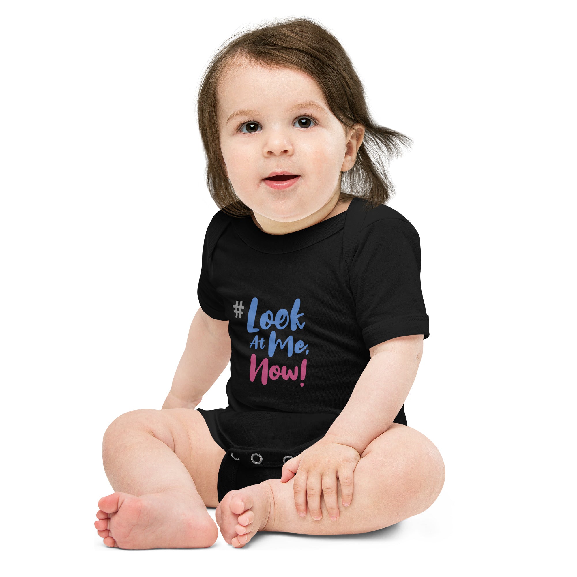 Look At Me Now Challenge Baby Short Sleeve Onesie