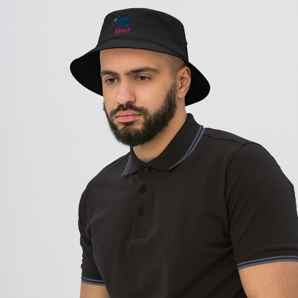 Look At Me NOW Challenge Flat Embroidered Bucket Hat