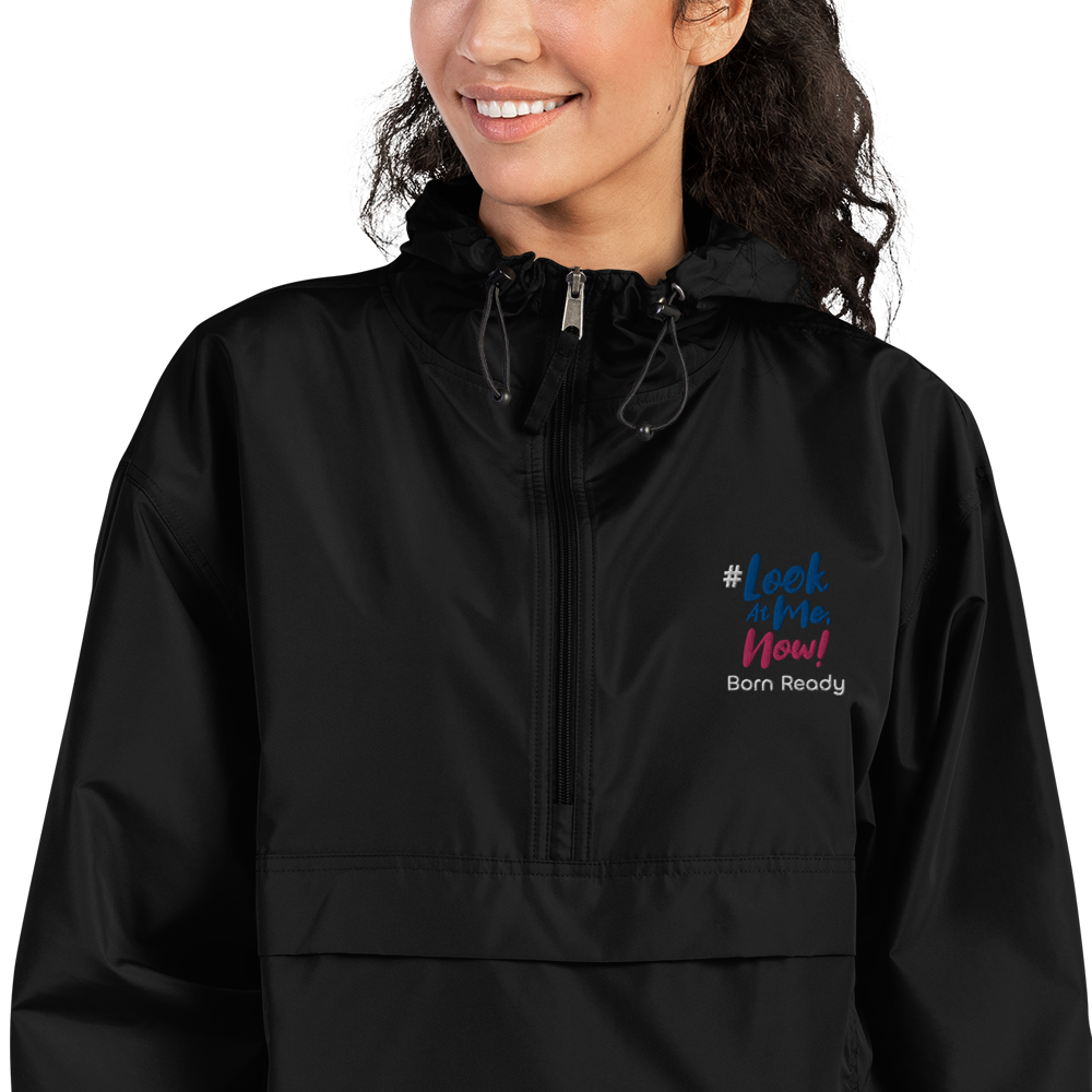 Look At Me NOW Challenge & Champion Brand (Cobranded) Flat Embroidered Packable Jacket